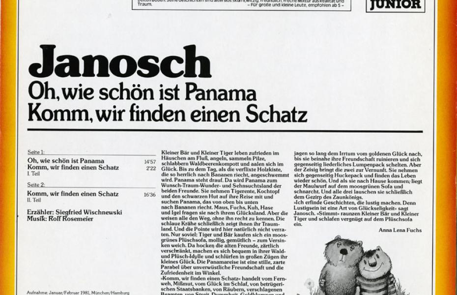 Janosch: Oh wie schön ist Panama / Komm, wir finden einen Schatz