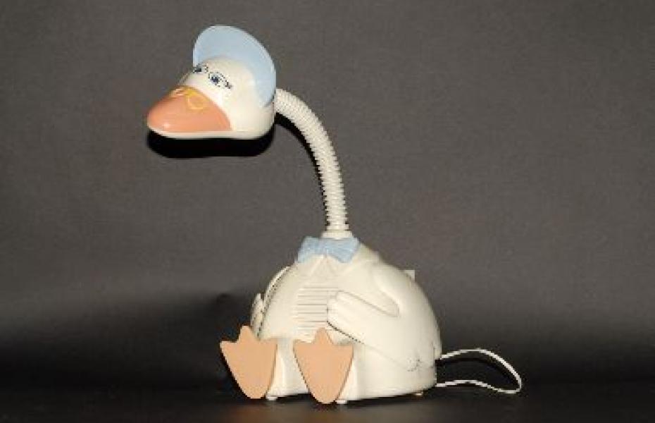 &quot;Mutter Gans&quot;-Lampe mit Kassettenrekorder