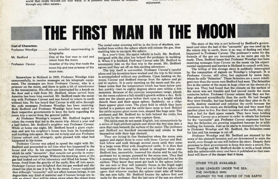 The first man in the moon