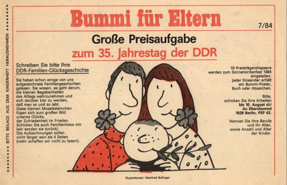 Bummi für Eltern (Nr. 7/1984)