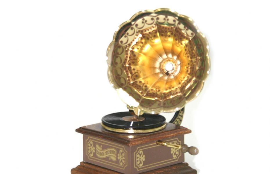 Miniatur-Grammophon