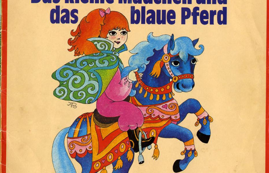 Das kleine Mädchen und das blaue Pferd