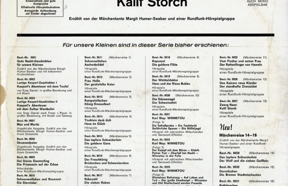 Zwerg Nase / Kalif Storch (Reihe: Märchenreise ; 13)