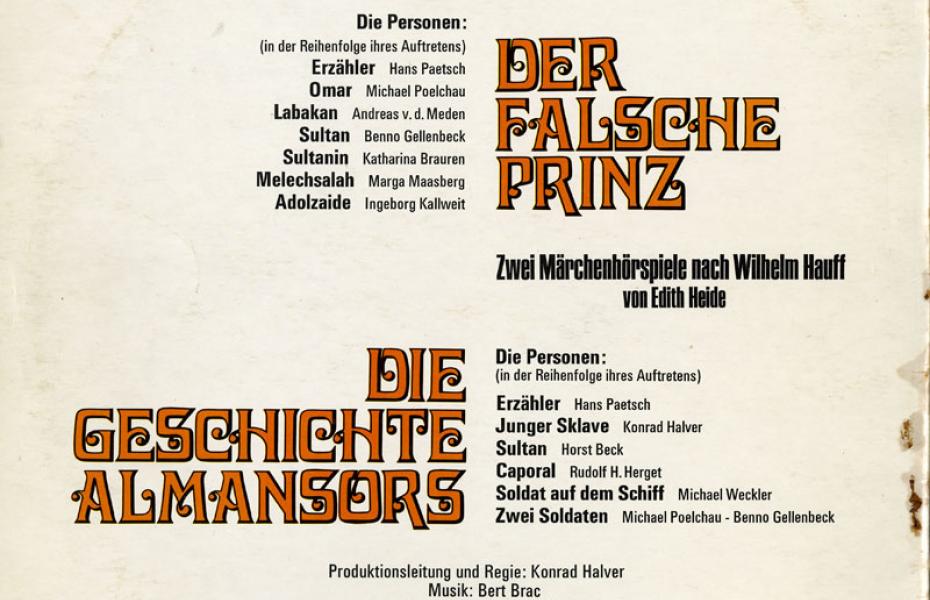 Der falsche Prinz / Die Geschichte Almansors