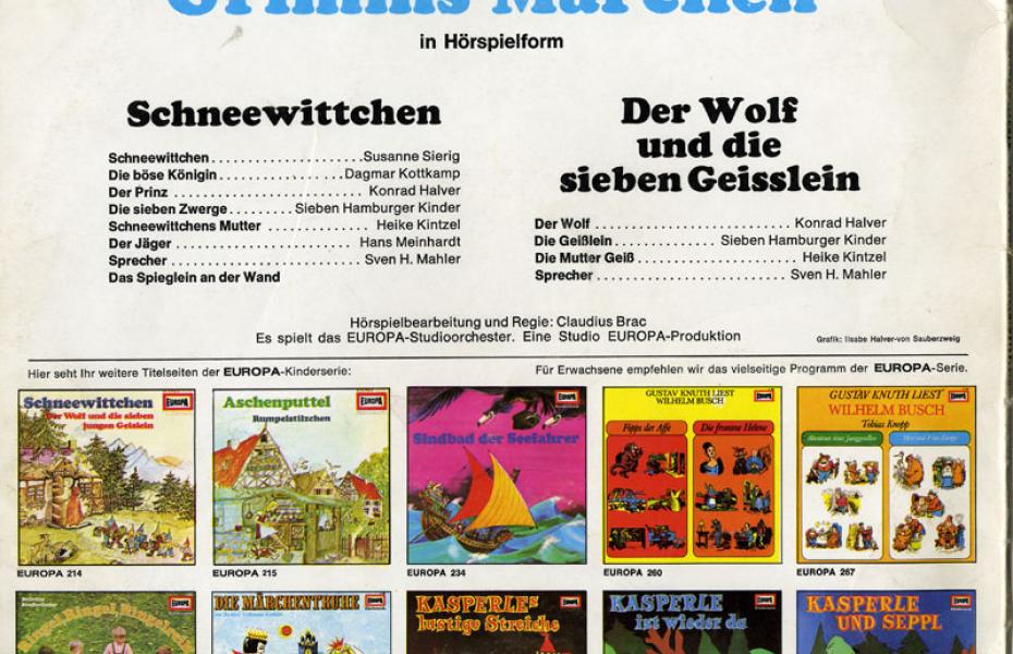 Schneewittchen / Der Wolf und die sieben jungen Geißlein