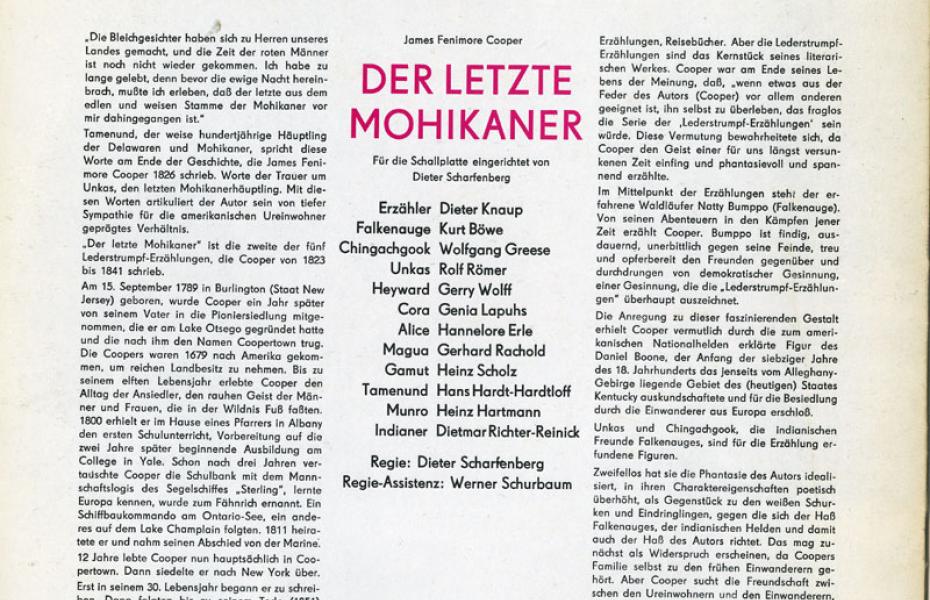 Der letzte Mohikaner